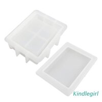 Khuôn Silicone Làm Hộp Đựng Trang Sức Hình Cuốn Sách Có Nắp DIY