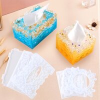 Khuôn Silicone Làm Hộp Đựng Khăn Giấy Resin DIY
