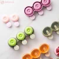 Khuôn Silicone Làm Kem Que Hình Bánh Donut Có Thể Tái Sử Dụng