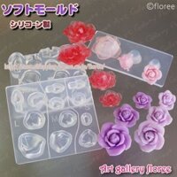 Khuôn silicone nặn hoa hồng 3D mini dollhouse