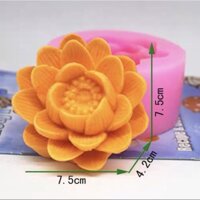 Khuôn silicone SEN nở đại 8cm, khuôn sen trang trí bánh rau câu 3d /4d