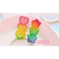 Khuôn silicone tim sao /Nguyên liệu làm resin