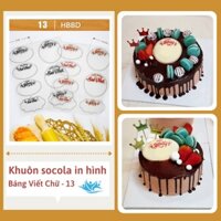 KHUÔN SOCOLA IN HÌNH CHỮ I13-ĐỒNG TIẾN