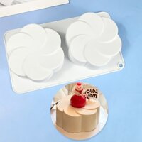 Khuôn Socola Silicon Chống Dính, Khuôn Nướng Hoa Hình Quạt 3D Làm Bánh, Thạch, Món Tráng Miệng, Bánh Quy, Mái Vòm Mousse, Bánh Sô Cô La & Bánh Mousse Pháp