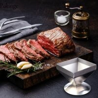 Khuôn Thịt Chùa POKINGE, Khuôn Bấm Sushi Bạc Kim Tự Tháp Bốn Kim Tự Tháp, Thép Không Gỉ Đa Năng Chống Rỉ Đáy Phẳng Khuôn Bánh Bao Cơm Cơm