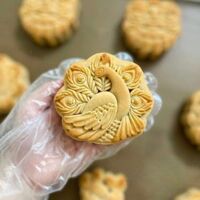 Khuôn trung thu 150g 1 mặt Chim Công