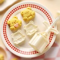 Khuôn trung thu 50g 2 mặt Gấu Dễ Thương