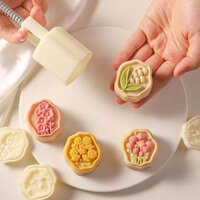 Khuôn trung thu 50g 4 mặt Hoa huệ tây