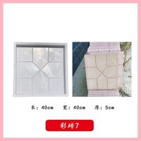 Khuôn Xi Măng Sàn Gạch Chống Trơn Trượt Vườn Rau Tingbu Cỏ Cỏ Lát Sân Vườn Sân Retro Bàn Đạp Đá Bản Mẫu