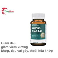 Khương thảo đan - Giảm đau, giảm viêm xương khớp, đau vai gáy, thoái hóa khớp (Lọ 30 viên).