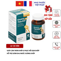 Khương Thảo Đan Gold Thái Minh - Hỗ trợ giảm đau, làm trơn khớp và phục hồi sụn khớp - Lọ 120 Viên