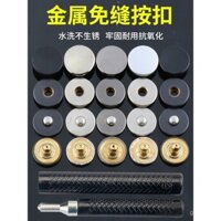 Khuy bấm kim loại không cần may cho áo khoác bóng chày, nút bấm giấu trong quần áo