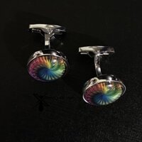 Khuy măng sét đính đá sang trọng cho áo sơ mi nam tặng kèm hộp đựng sang trọng