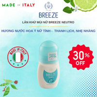KHUYẾN MÃI 30% Lăn khử mùi nữ hương nước hoa Roll On Deodorant Breeze Neutro 50ml