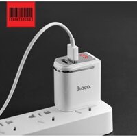 [khuyến mãi 50%] Cốc sạc nhanh, Báo Led hiển thị nguồn điện, 2 cổng USB, H0C0 C39 -BH 6 Tháng