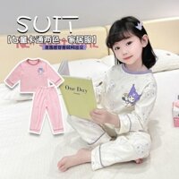 [Khuyến mãi] Bộ đồ ngủ phong cách mới cho bé gái Đồ mặc nhà ấm áp