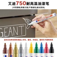 [Khuyến mãi] Bút sơn Edding Đức edding750 Thép công nghiệp chống cồn Bút đánh dấu chịu nhiệt độ cao Bút cảm ứng 2-4mm