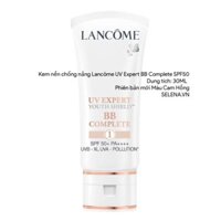 [KHUYẾN MÃI] [CHÍNH HÃNG] Kem nền chống nắng Lancôme UV Expert BB Complete SPF50 mới