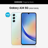 Khuyến mãi đặc biệt 27.04: Voucher 1.3 triệu màu Silver + Tai nghe không dây khi mua Samsung Galaxy A34 5G (8GB/128GB).