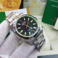 Khuyến Mãi Đồng Hồ rolex Màu Bạc Đen Chất Lượng Cao Kiểu Thụy Sĩ / eta Warrranty 1 Năm