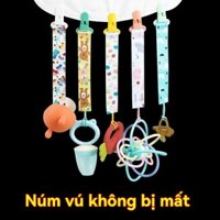 [Khuyến mãi miễn phí vận chuyển] Phải có cho mẹ Phụ kiện núm vú giả cho con bú cho con bú Núm vú giả cho bé Dây buộc núm vú giả chống rơi Đồ chơi cắn cố định chống @ -