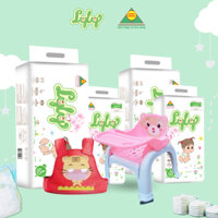 [KHUYẾN MÃI] Mua 4 Bịch Tã Bỉm Quần LYLY - Tặng 1 Ghế Ăn Dặm + 1 Địu Xe Máy