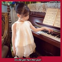 [Khuyến mãi] Quần áo chống nắng trẻ em thêu hàng đầu mùa hè Phong cách mới cho bé gái Áo khoác ren Hàn Quốc phù hợp