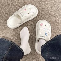 [Khuyến mãi sản phẩm mới] Dép nữ EVA lỗ kiểu Super Star, dép nữ đế dày Melody cho mùa hè, thích hợp cho công việc văn phòng