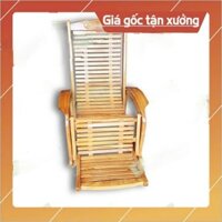 [Khuyến Mãi Sốc] Ghế lười gỗ gõ, Ghế gỗ cho người già sơn Pu cao cấp
