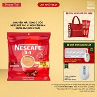 [KHUYẾN MÃI TẶNG 3 GÓI] NESCAFÉ 3IN1 VỊ NGUYÊN BẢN (Bịch 46+3 gói x 16g)