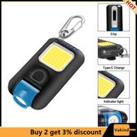 Khuyến mãi thanh lý Mini Led Móc Khóa Đèn Pin Usb Đa Năng Sạc Cob Đèn Làm Việc Khẩn Cấp Ngoài Trời