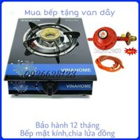 (khuyến mại)bộ bếp gas đơn mặt kính và van gas khuyến mại dây gas,