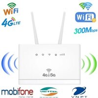 【Khuyến mãi】Bộ Phát Wifi 4g/5g LTE 4G CPE tốc độ 300Mbps 3 Cổng Lan , Kết Nối 32 Thiết Bị, Lắp thẻ SIM để sử dụng WIFI