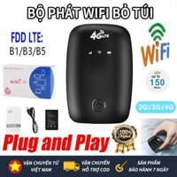【Khuyến mãi】WiFi di động 4G/5G - Lắp SIM tận hưởng WIFI, pin lâu, 150Mbps - Portable WIFI