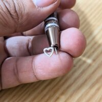 Khuyên mũi bạc chuẩn hình Trái Tim