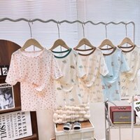 ❤Khuyến nghị giảm giá hấp dẫnLyocell Bộ Đồ Ngủ Trẻ Em Mùa Hè Mỏng Ba Phần Tư Tay Áo Phù Hợp Với Bé Trai Bé Gái Điều Hòa Không Khí Quần Áo Bộ Đồ Ngủ Thoáng Khí Nhà Quần Áo