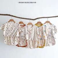 ❤Khuyến nghị giảm giá hấp dẫnBộ Đồ Ngủ Bé Trai Bé Gái Mùa Hè Phong Cách Mới Ice Silk Phong Cách Mỏng In Hình Loungewear Chia Quần Ngắn Tay Điều Hòa Phù Hợp Với