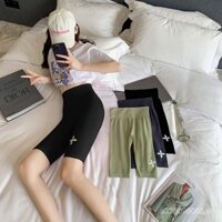 [Khuyến nghị thời trang] Quần legging năm điểm mỏng mùa hè dành cho nữ Quần đi xe đạp chống cong Quần short đau bụng hông-