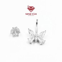 Khuyên rốn bạc 925 cao cấp,Khuyên rốn bạc hồ điệp xinh đẹp-Minh Tâm Jewelry