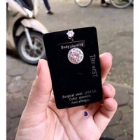 Khuyên Rốn Đá 2 đầu