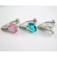 Khuyên rốn đá đeo ngược