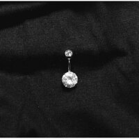 Khuyên rốn đá nhỏ không han rỉ