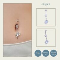 Khuyên rốn đá thả Y2K HEART ICON BELLY Elegant (Giá 1 chiếc)
