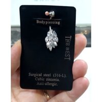 KHUYÊN RỐN ĐÍNH ĐÁ HÌNH