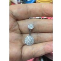 KHUYÊN RỐN ĐÍNH ĐÁ THỜI TRANG/ KHUYÊN THÉP Y TẾ