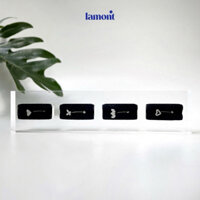 Khuyên Rook Titan Đá Trắng Các Hình (G23) • Lamontshop