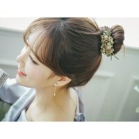 Khuyên tai 1218 khuyên nụ đính đá, daya bạc