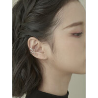 Khuyên tai bạc 925 cho phụ nữ, khuyên tai giả không xỏ lỗ, hình rắn punk cao cấp, khuyên tai xương, thời trang cho nam và nữ