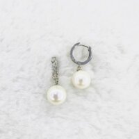 Khuyên Tai Bạc 925 Đính Ngọc Trai 10ly Tinh Tế, Xinh Xắn - Ngọc Trai Trường Thịnh