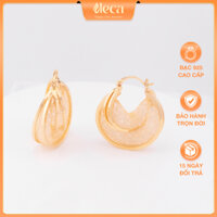 Khuyên Tai Bạc 925 Nữ, Bông Tai Bạc ELECA Louisa Earings Hoa Tai Bạc Đính Đá Lấp Lánh Bạc Ý Mạ Vàng 18K Cao Cấp K135